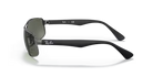 Black Ray-Ban sunglasses on a white background