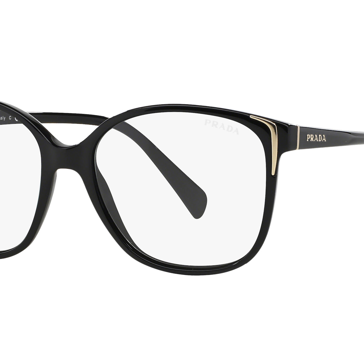 Prada PR 01OS 1AB09H Black, three-quarter view