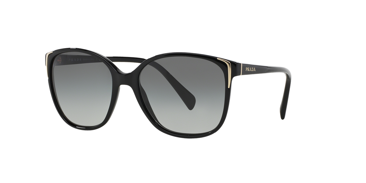 Prada PR 01OS 1AB3M1 Black, three-quarter view