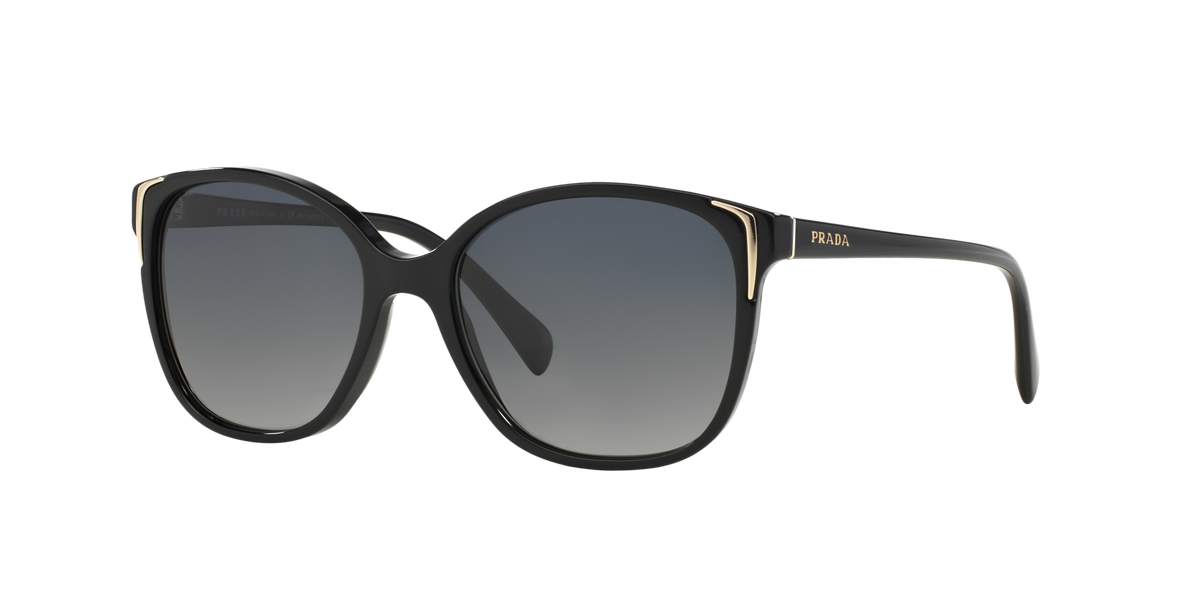 Prada PR 01OS 1AB5W1 Black, three-quarter view