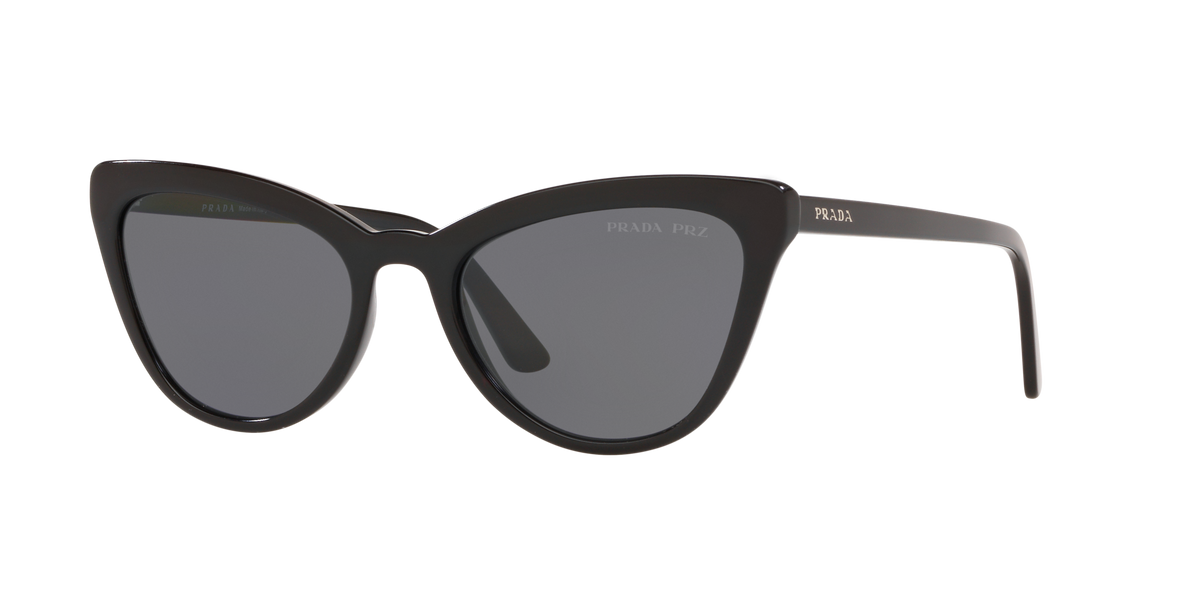 Prada PR 01VS 1AB5Z1 Black, three-quarter view