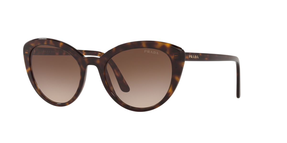Prada PR 02VS 2AU6S1 Havana, three-quarter view