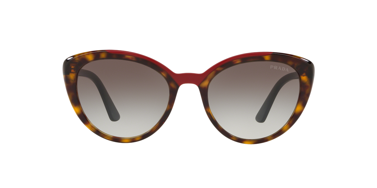 Prada PR 02VS 3200A7 Havana/Red, front view