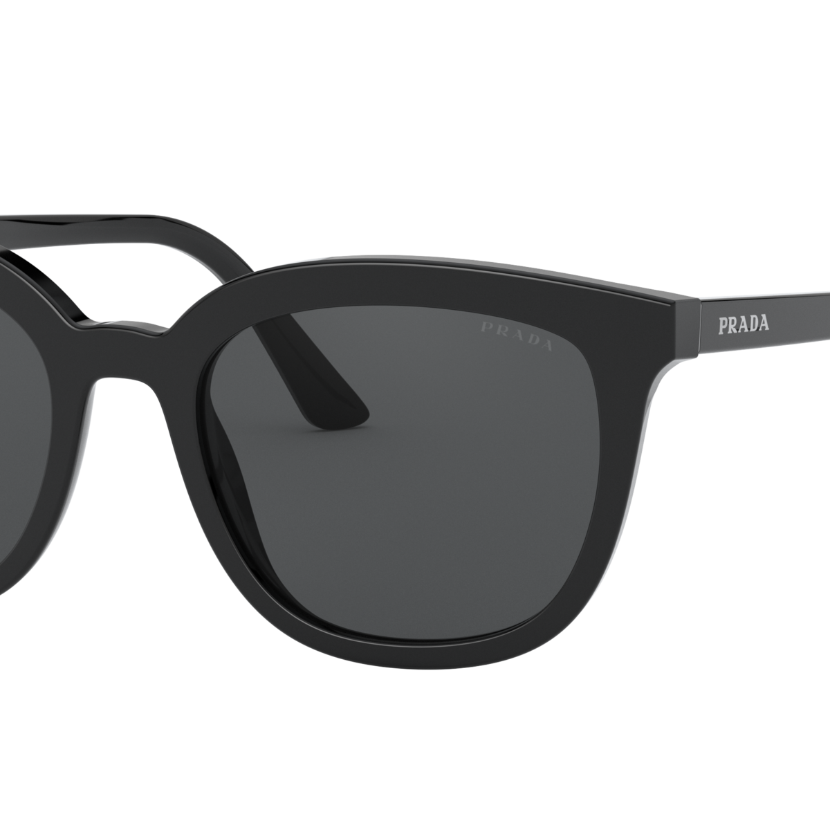 Prada PR 03XS Black 1AB5S0 three-quarter view