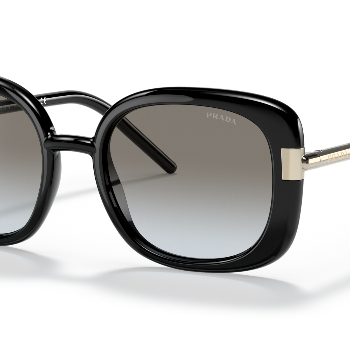 Prada PR 04WS Black 1AB0A7 three-quarter view