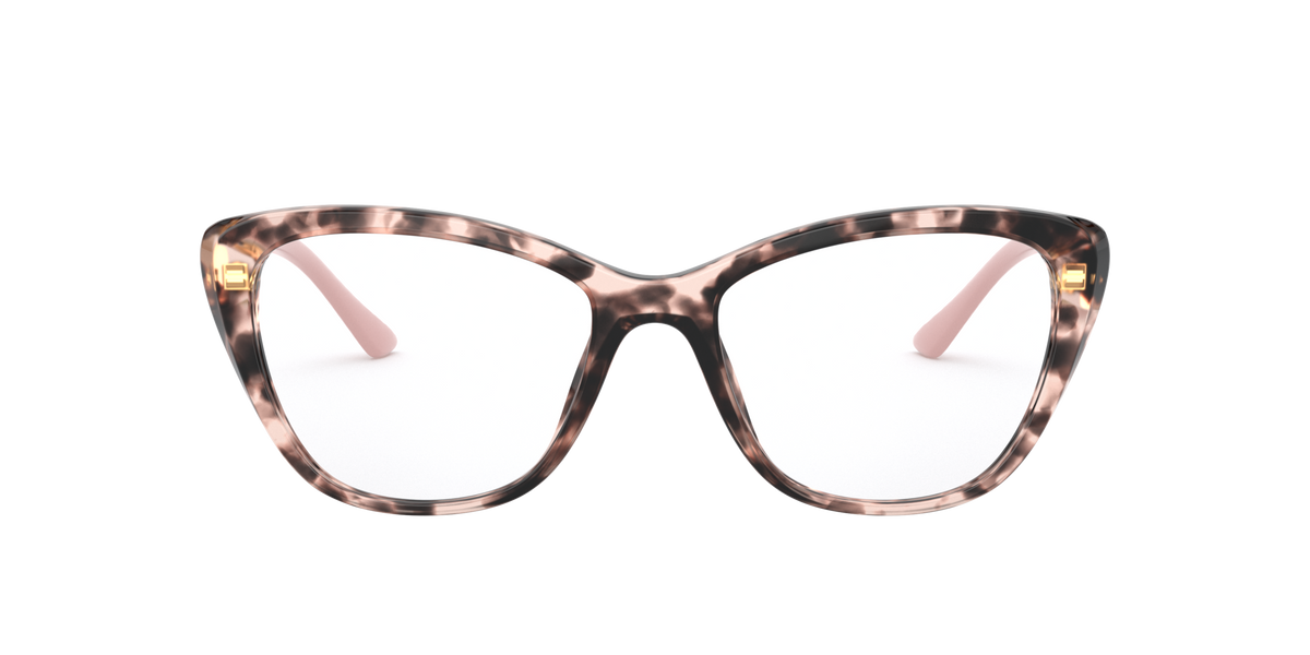 Prada PR 04WV Pink Havana ROJ1O1 three-quarter view