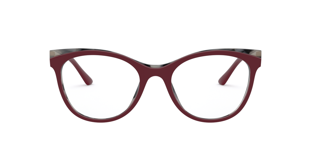 Prada PR 05WV Bordeaux/Grey 07H1O1 three-quarter view