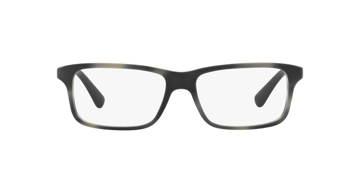 Prada PR 06SV Matte Striped Grey USD1O1 three-quarter view