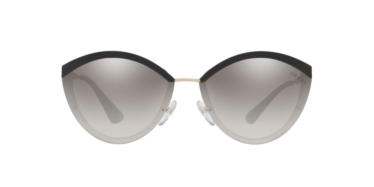 Prada PR 07US Pale Gold/Black/Grey U435O0 three-quarter view
