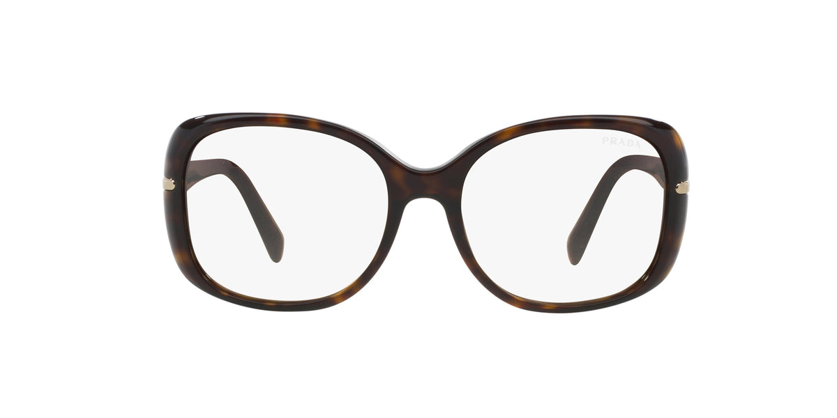 Prada PR 08OS Havana 2AU09H three-quarter view