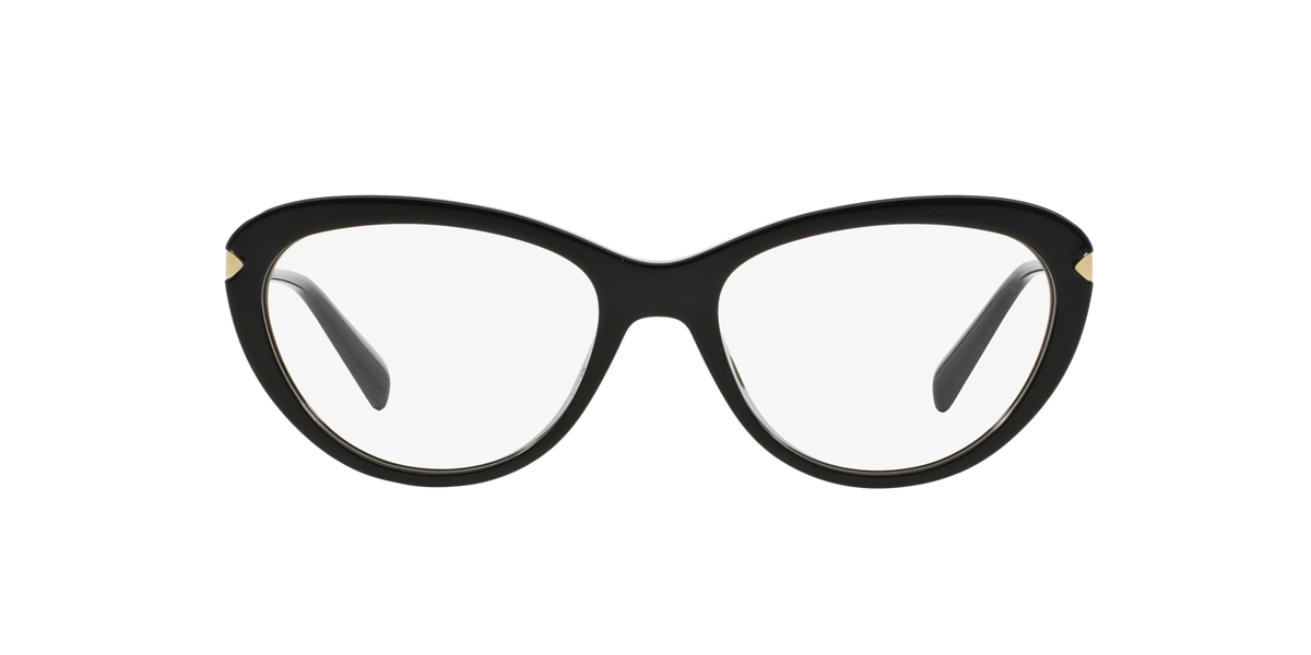 Prada PR 08RV Black 1AB1O1 three-quarter view