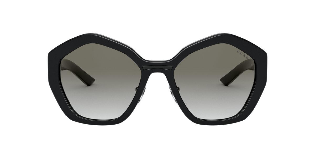 Prada PR 08XS Black 1AB0A7 three-quarter view