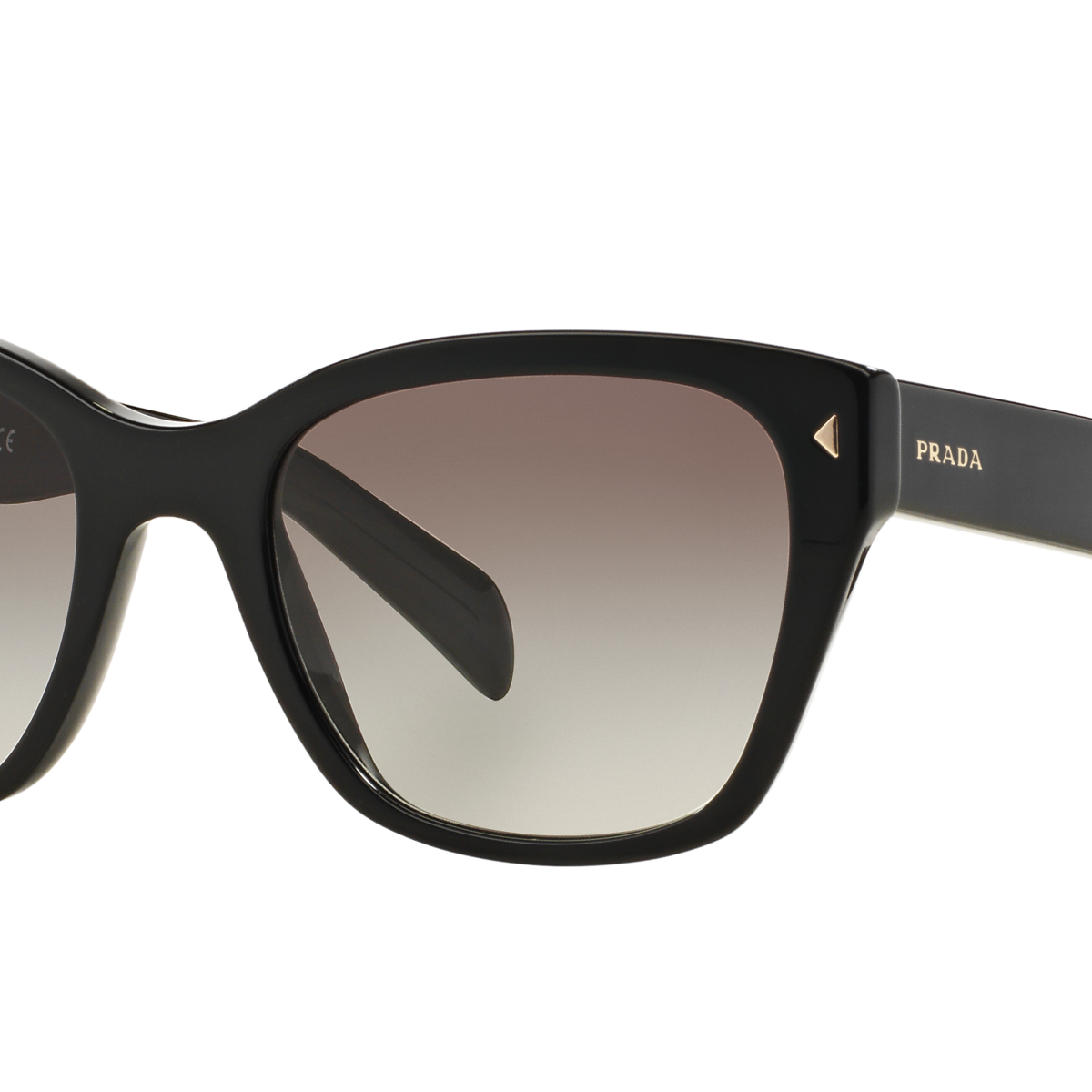 Prada PR 09SS Black 1AB0A7 three-quarter view