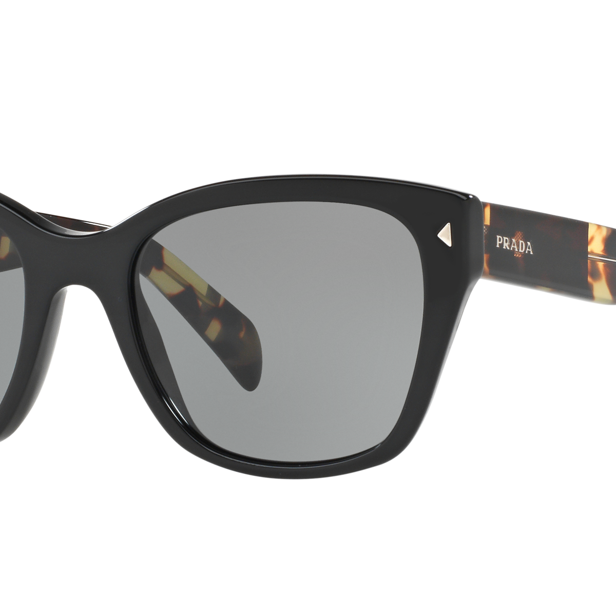 Prada PR 09SS Black 1AB9K1 three-quarter view