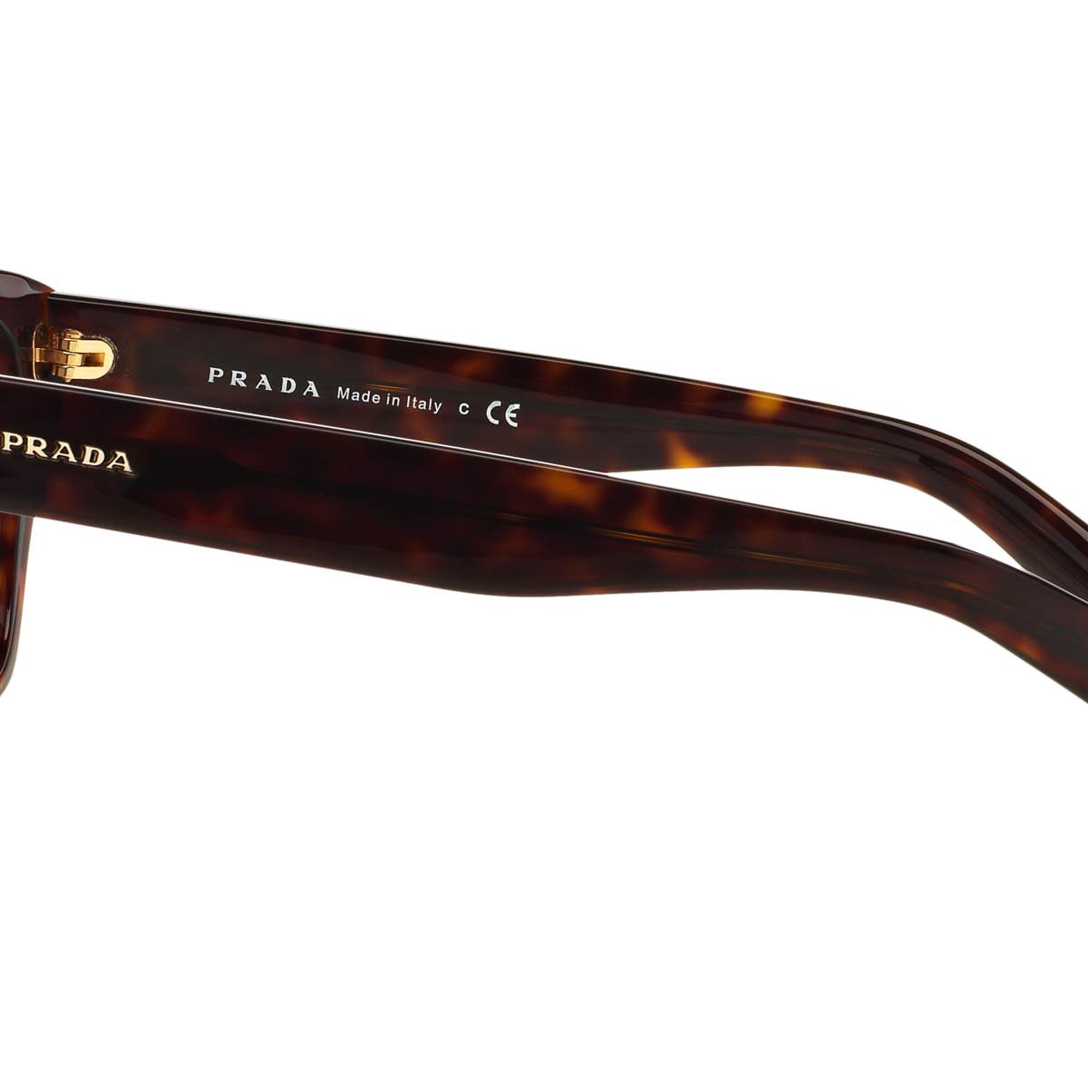 Prada PR 09SS Havana 2AU3D0 side view