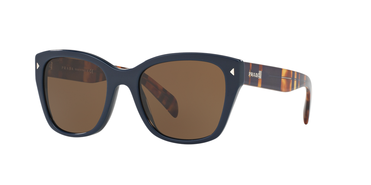 Prada PR 09SS Blue TFM9L1 three-quarter view