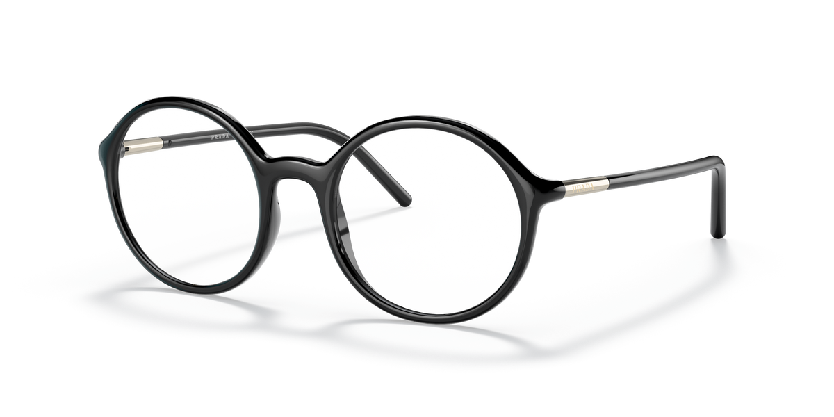 Prada PR 09WV Black 1AB1O1 three-quarter view
