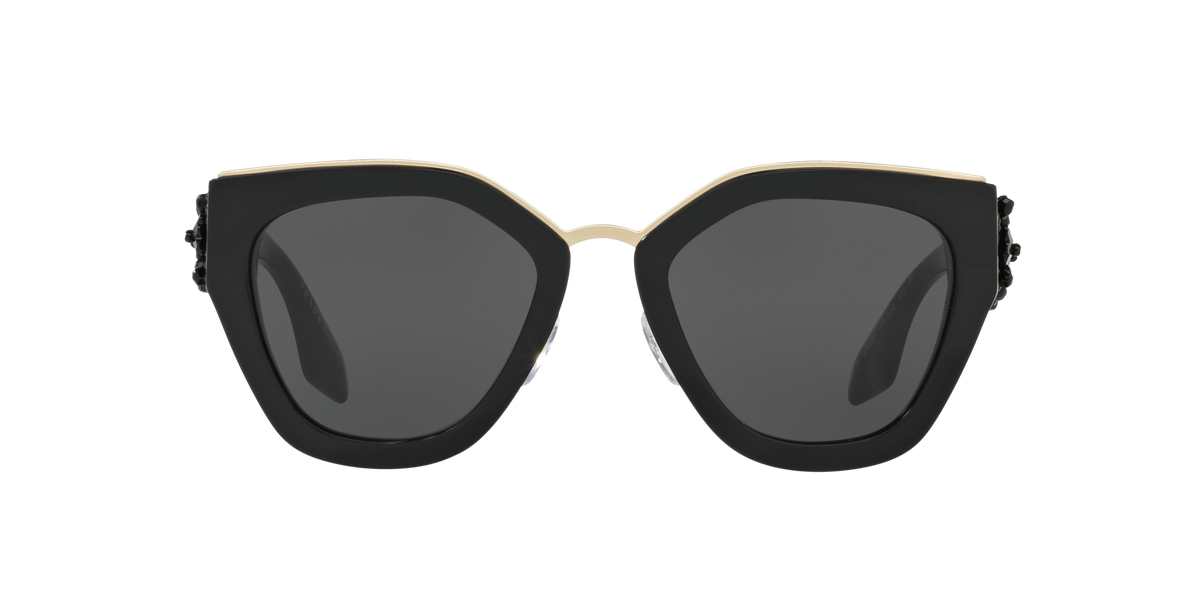 Prada PR 10TS Black 1AB5S0 three-quarter view