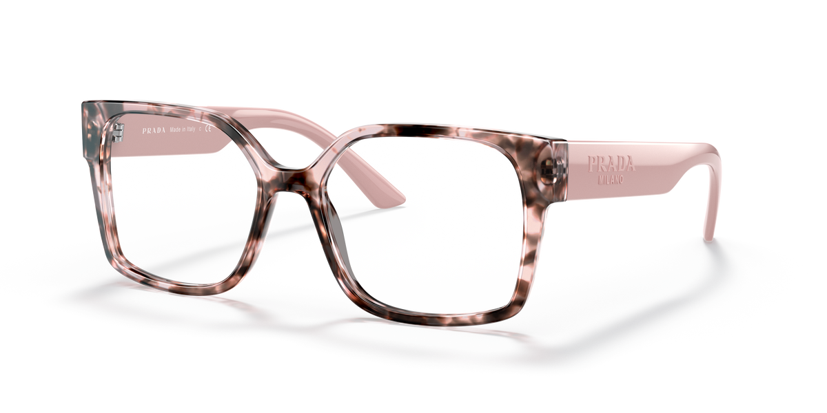 Prada PR 10WV Orchid Tortoise ROJ1O1 three-quarter view