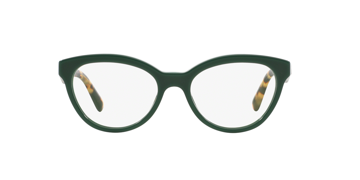 Prada PR 11RV Opal Green/Green TFO1O1 three-quarter view