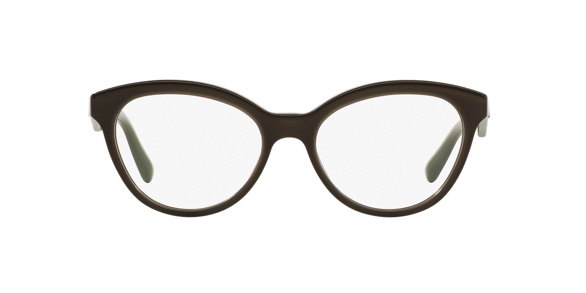 Prada PR 11RV Opal Brown On Brown UAM1O1 three-quarter view