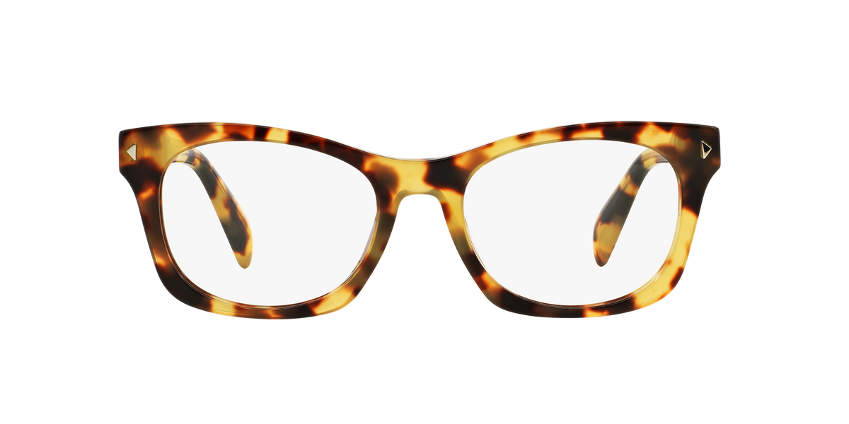Prada PR 11SV Medium Havana 7S01O1 three-quarter view