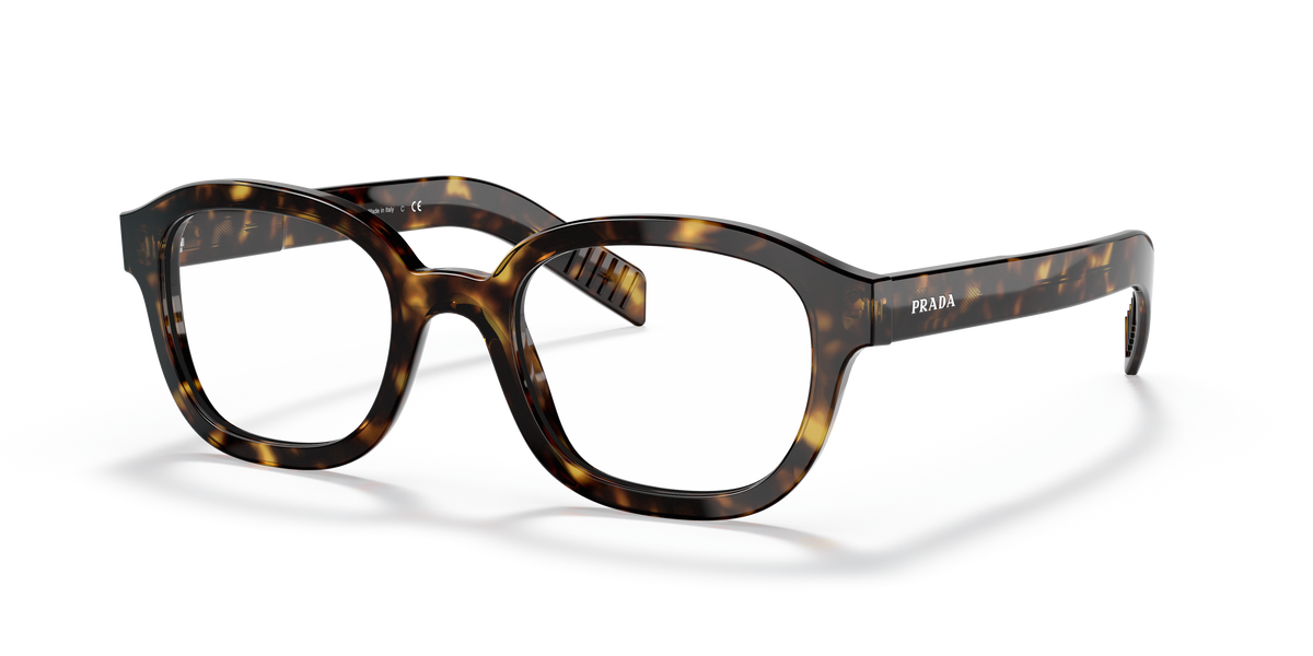 Prada PR 11WV Dark Havana 2AU1O1 three-quarter view