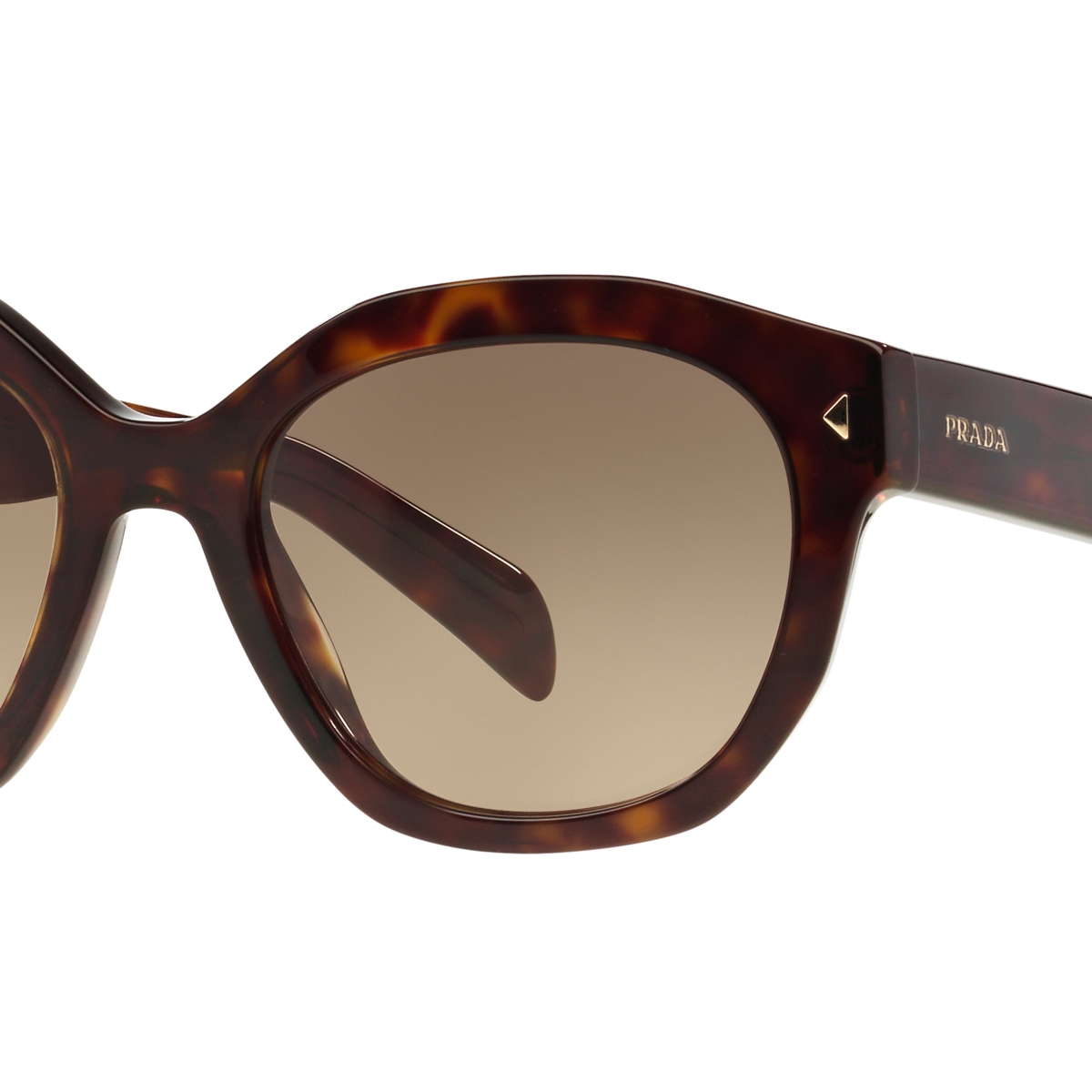Prada PR 12SS Havana 2AU3D0 three-quarter view