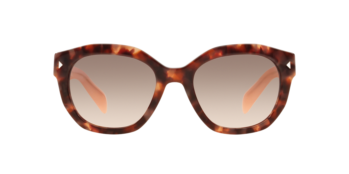 Prada PR 12SS Spotted Brown Pink UE04K0 front view