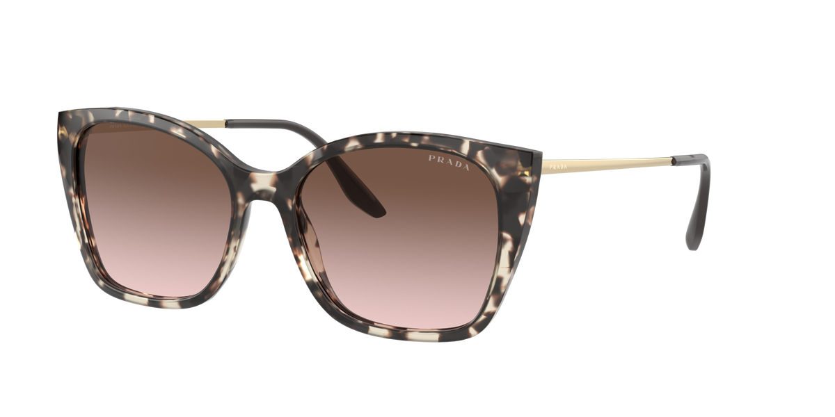Prada PR 12XS Brown UAO0A6 three-quarter view
