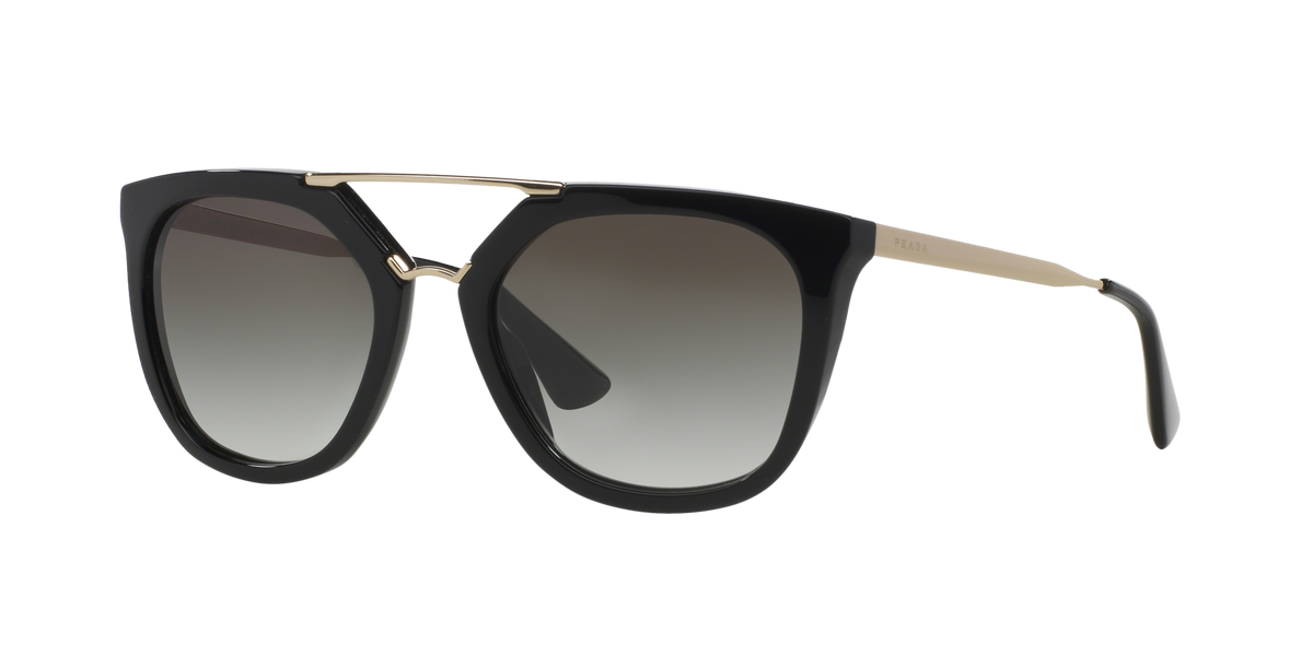 Prada PR 13QS Black 1AB0A7 three-quarter view