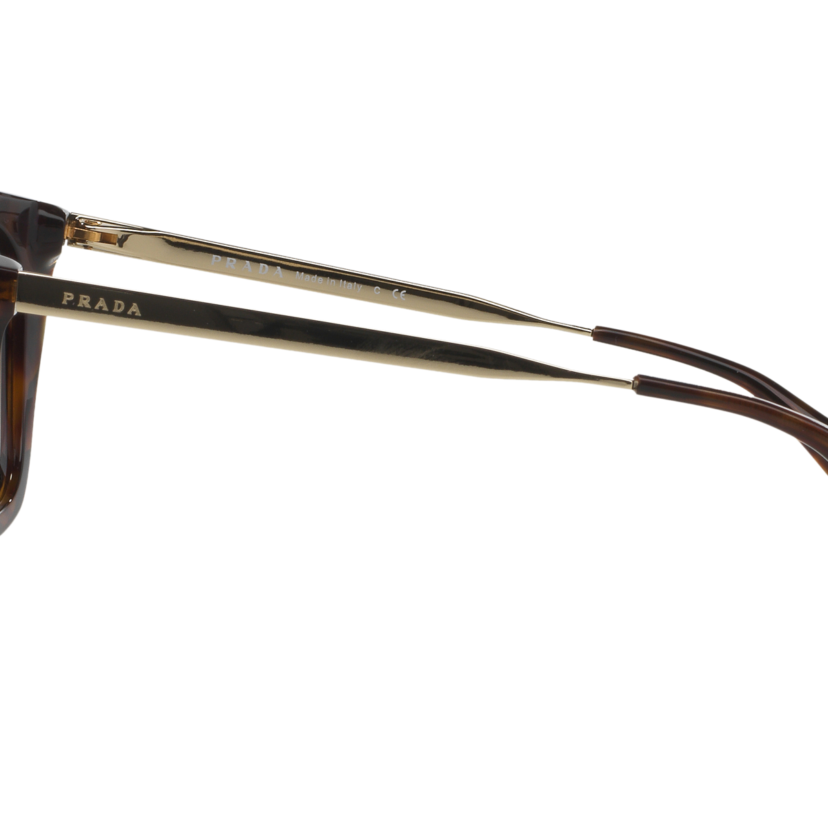 Prada PR 13QS Havana 2AU6S1 side view