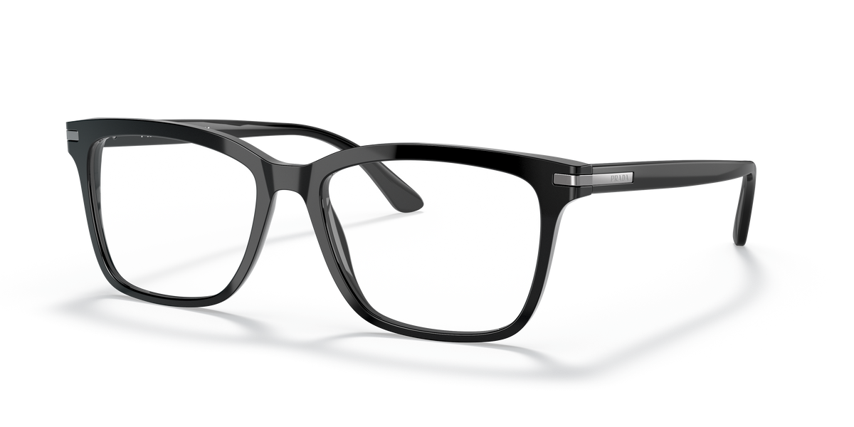 Prada PR 14WV Black 1AB1O1 three-quarter view