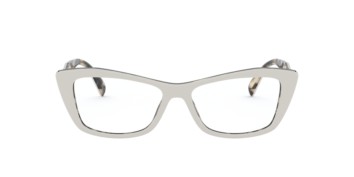 Prada PR 15XV Ivory/Havana 06C1O1 three-quarter view