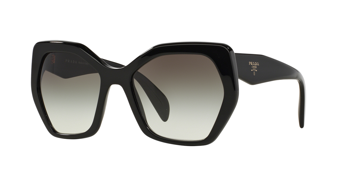 Prada PR 16RS 1AB0A7 Black, three-quarter view