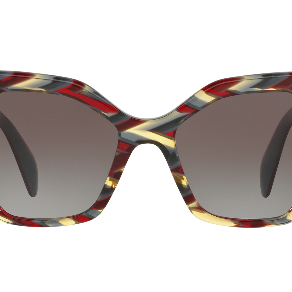 Prada PR 16RS VAP0A7 Sheaves Bordeaux Green, front view