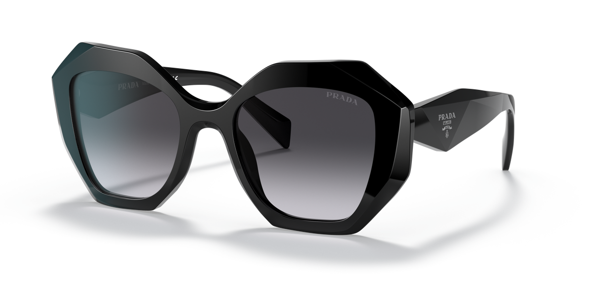 Prada PR 16WS 1AB5D1 Black, three-quarter view