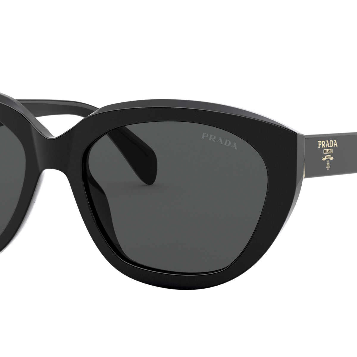 Prada PR 16XS Black 1AB5S0 three-quarter view
