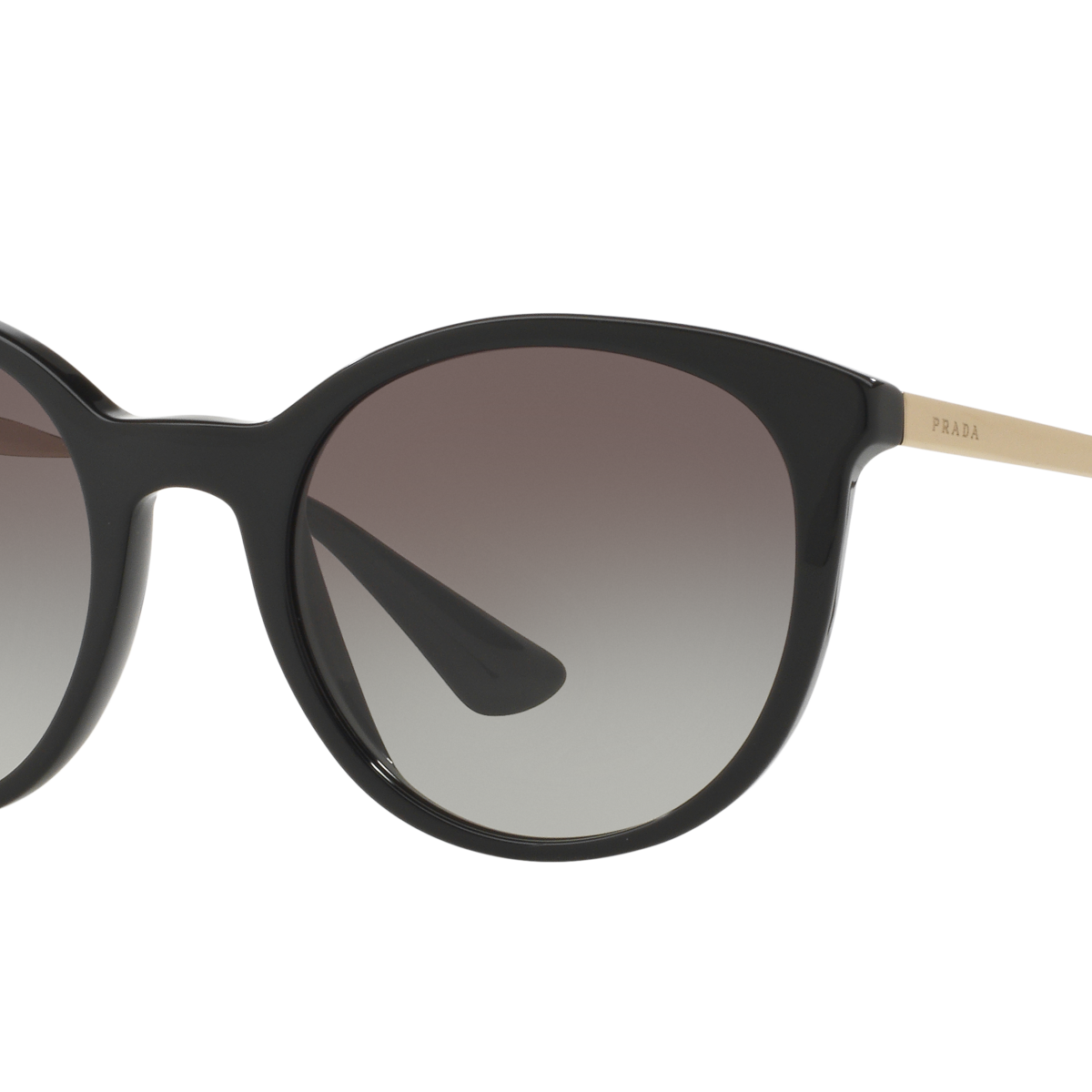 Prada PR 17SS Black 1AB0A7 three-quarter view