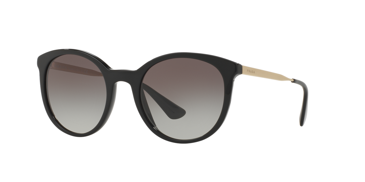 Prada PR 17SS Black 1AB0A7 three-quarter view