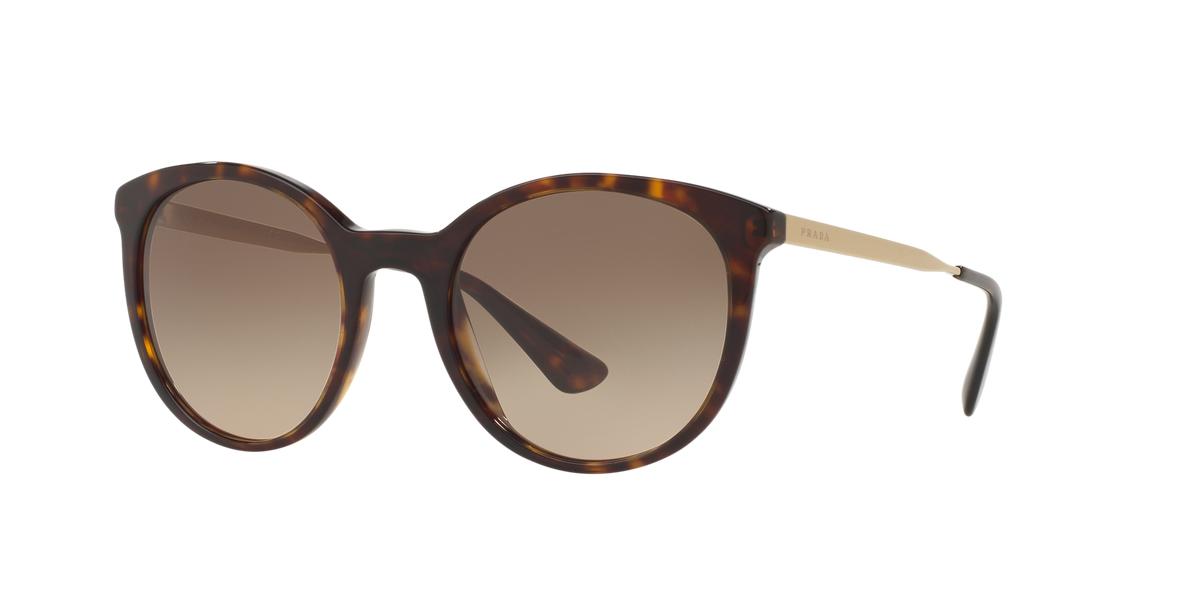 Prada PR 17SS Havana 2AU3D0 three-quarter view