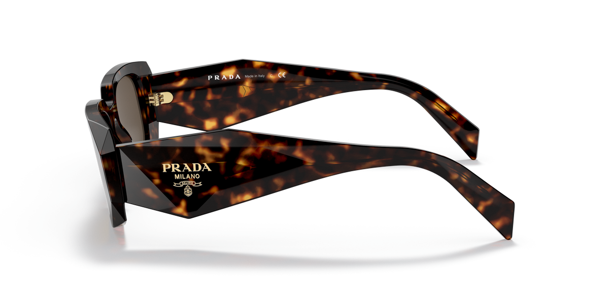 Prada PR 17WS 2AU8C1 Tortoise, side view showing the temple