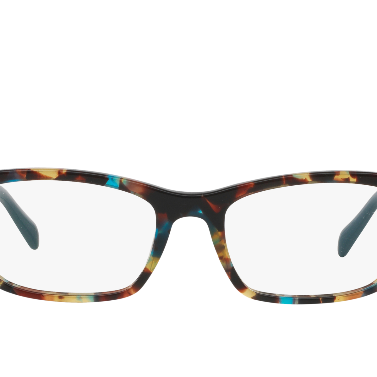 Prada PR 18OV Havana Spotted Blue NAG1O1 three-quarter view