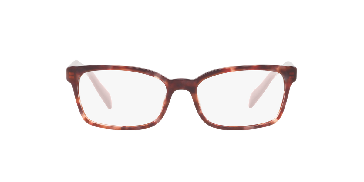 Prada PR 18TV Pink Havana UE01O1 three-quarter view