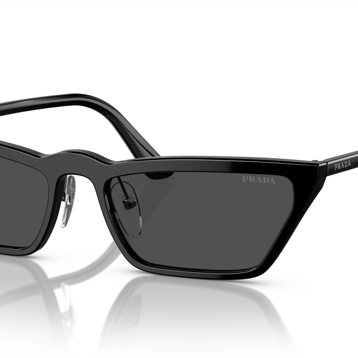 Prada PR 19US Black 1AB5S0 three-quarter view
