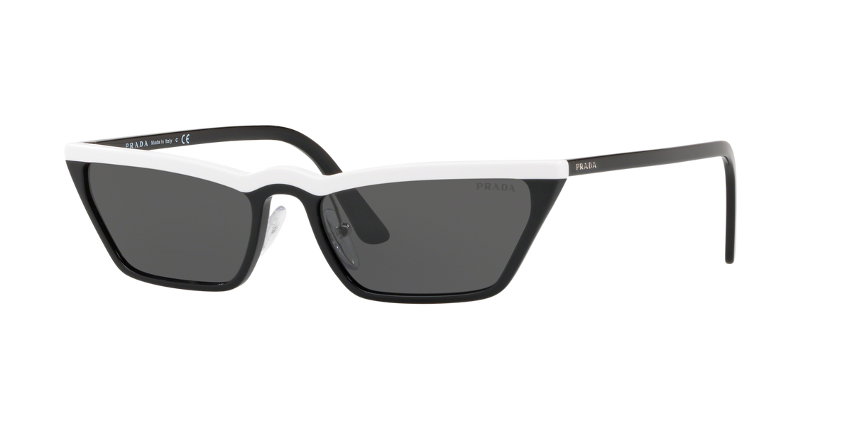 Prada PR 19US White Black YC45S0 three-quarter view