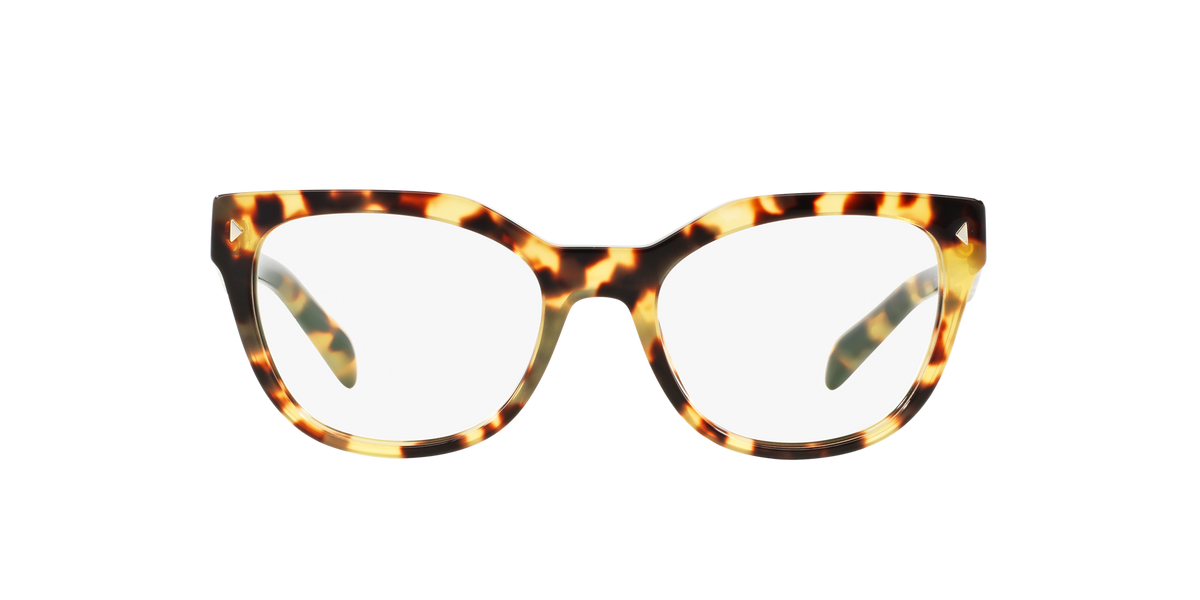 Prada PR 21SV Medium Havana 7S01O1 three-quarter view