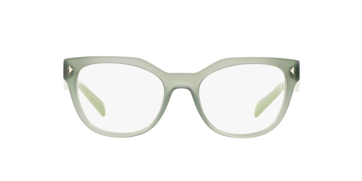 Prada PR 21SV Opal Dark Green UEI1O1 three-quarter view