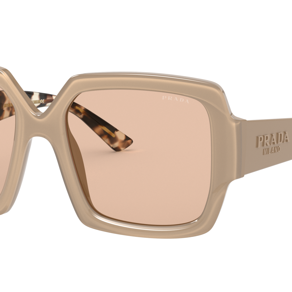 Prada PR 21XS Light Grey 06G4I2 three-quarter view