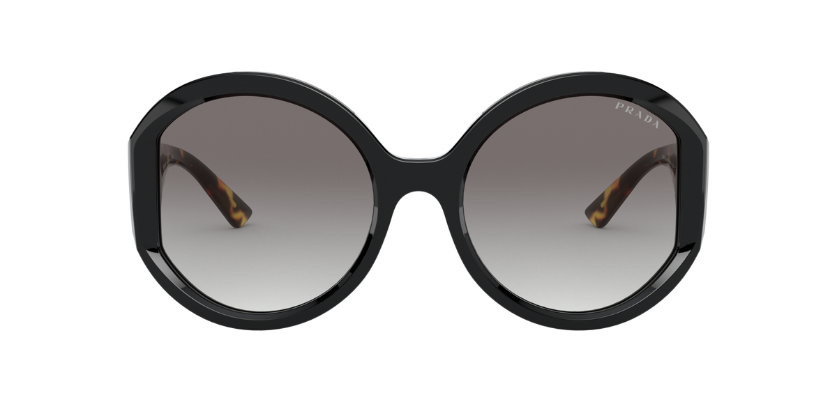 Prada PR 22XS Black 1AB0A7 three-quarter view